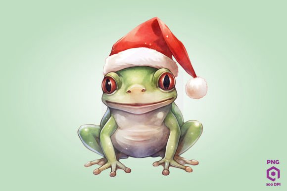 Christmas American Green Tree Frog Illustrations Review