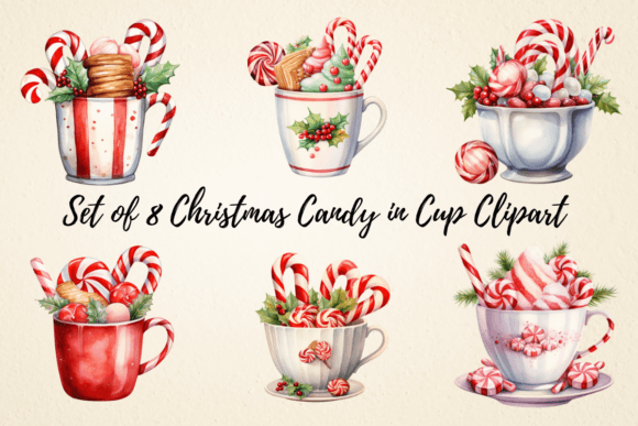 Christmas Candy in Cup Clipart Bundle: A Seller's Review