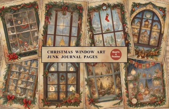 Christmas Window Art & Junk Journal Illustrations Review