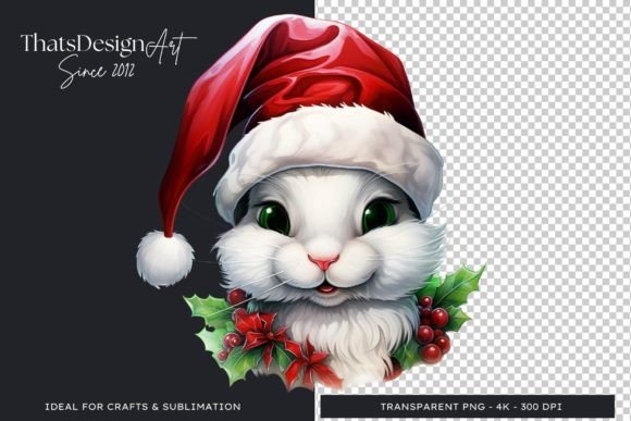 Cute Rabbit Christmas Clipart: Festive Illustrations Review