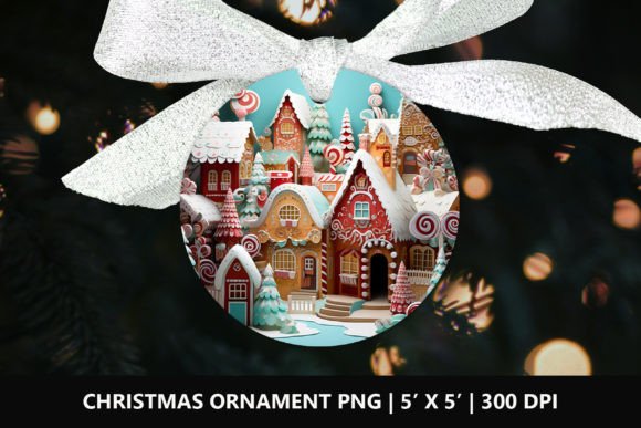 Review: 3D Christmas Gingerbread Houses Ornament Design