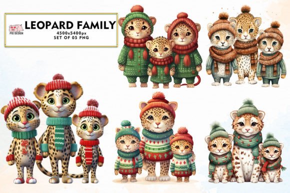 Review: Christmas Family Leopard Watercolor PNG
