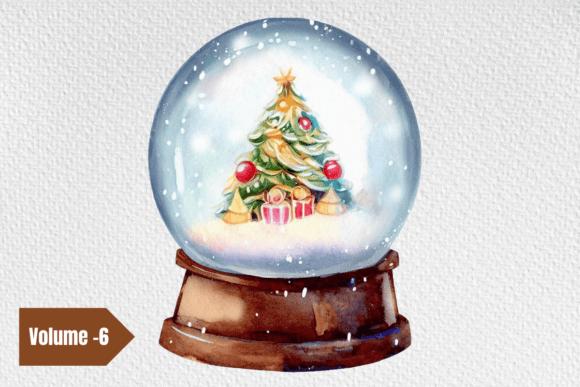 Review: Christmas Snow Globe Clipart & Illustrations