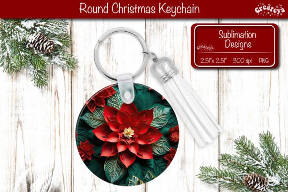 Review: Round 3D Christmas Keychain Sublimation Illustrations