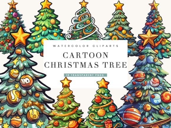 Reviewing Cartoon Christmas Tree Clipart for Holiday Illustrations
