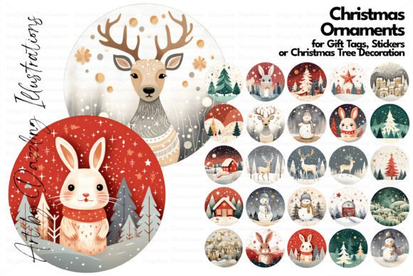 Reviewing Watercolor Christmas Animals Ornaments for Stitchers